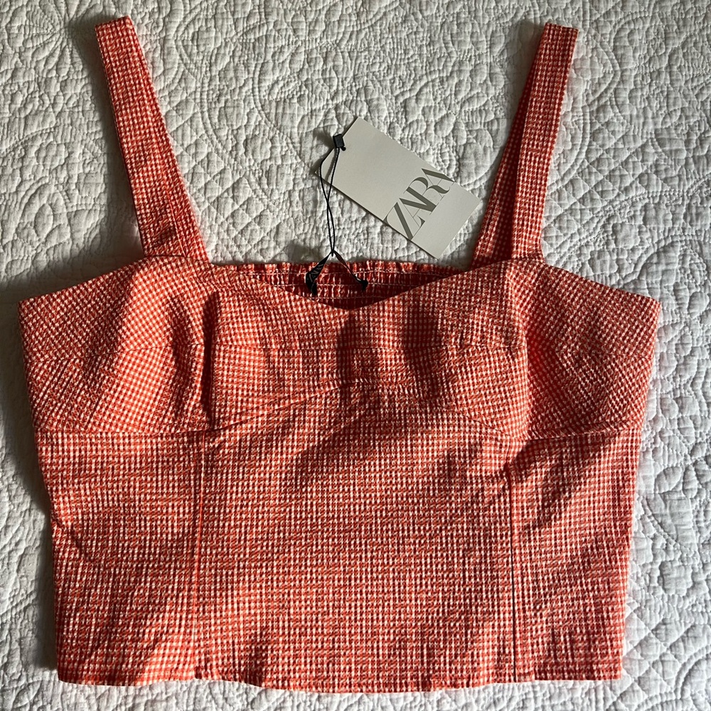 Zara Plaid Tank Top